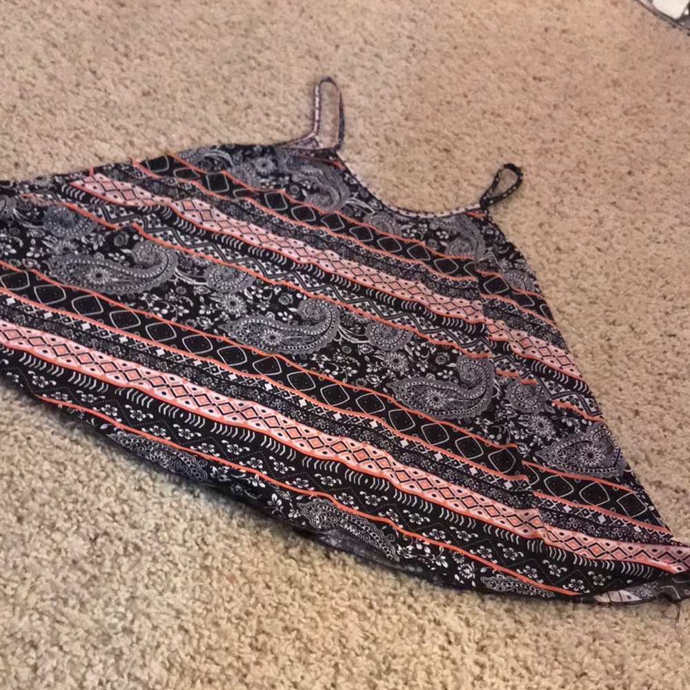 Patterned Spaghetti strap